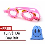 [Tặng Túi Balo Dây Rút] Kính bơi trẻ em KOLANO chống mờ cho bé bơi lội an toàn nhựa silicon siêu bền SS-001299