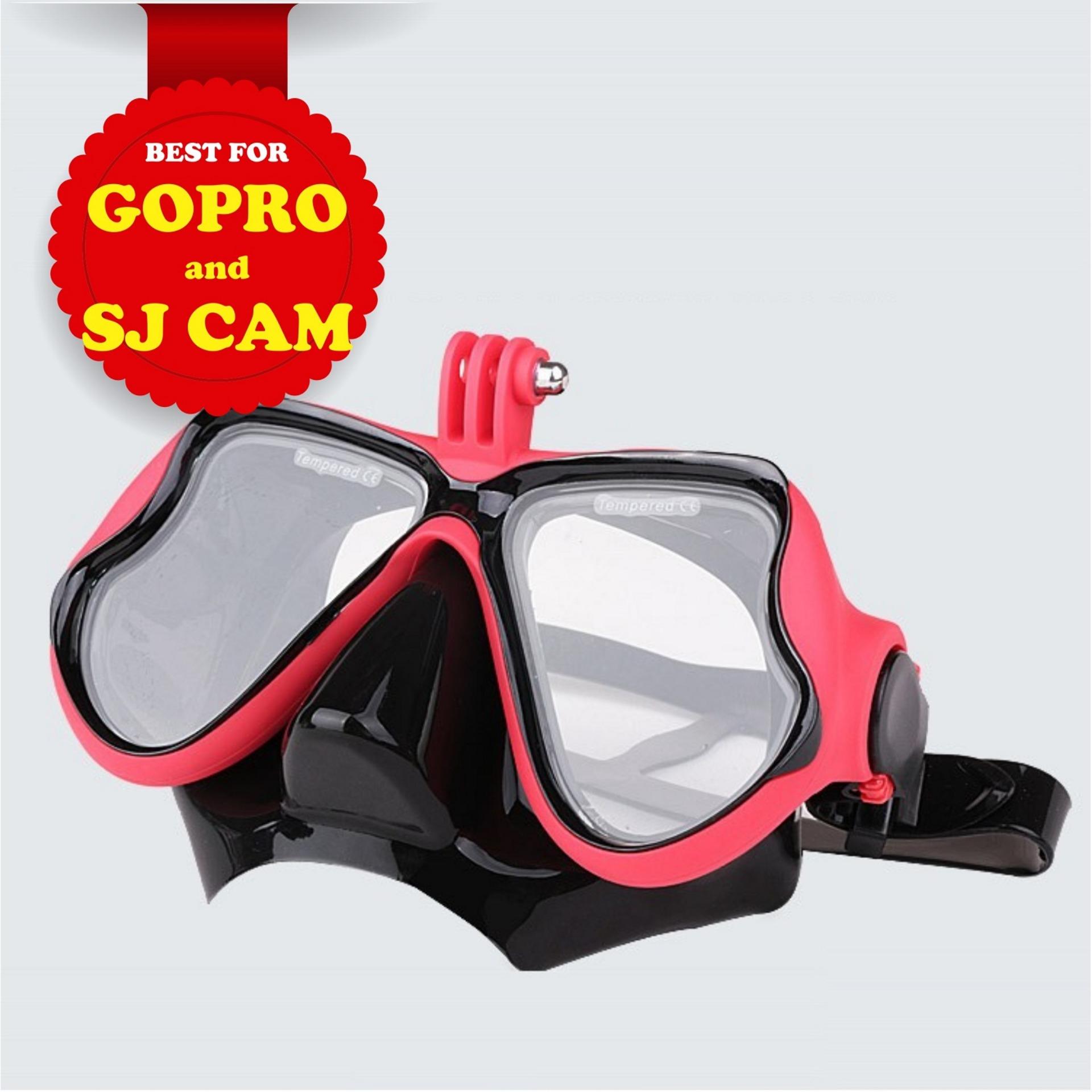 Kính lặn gopro, mắt kính cường lực gắn được gopro, sjcam, camera hành trình sporty