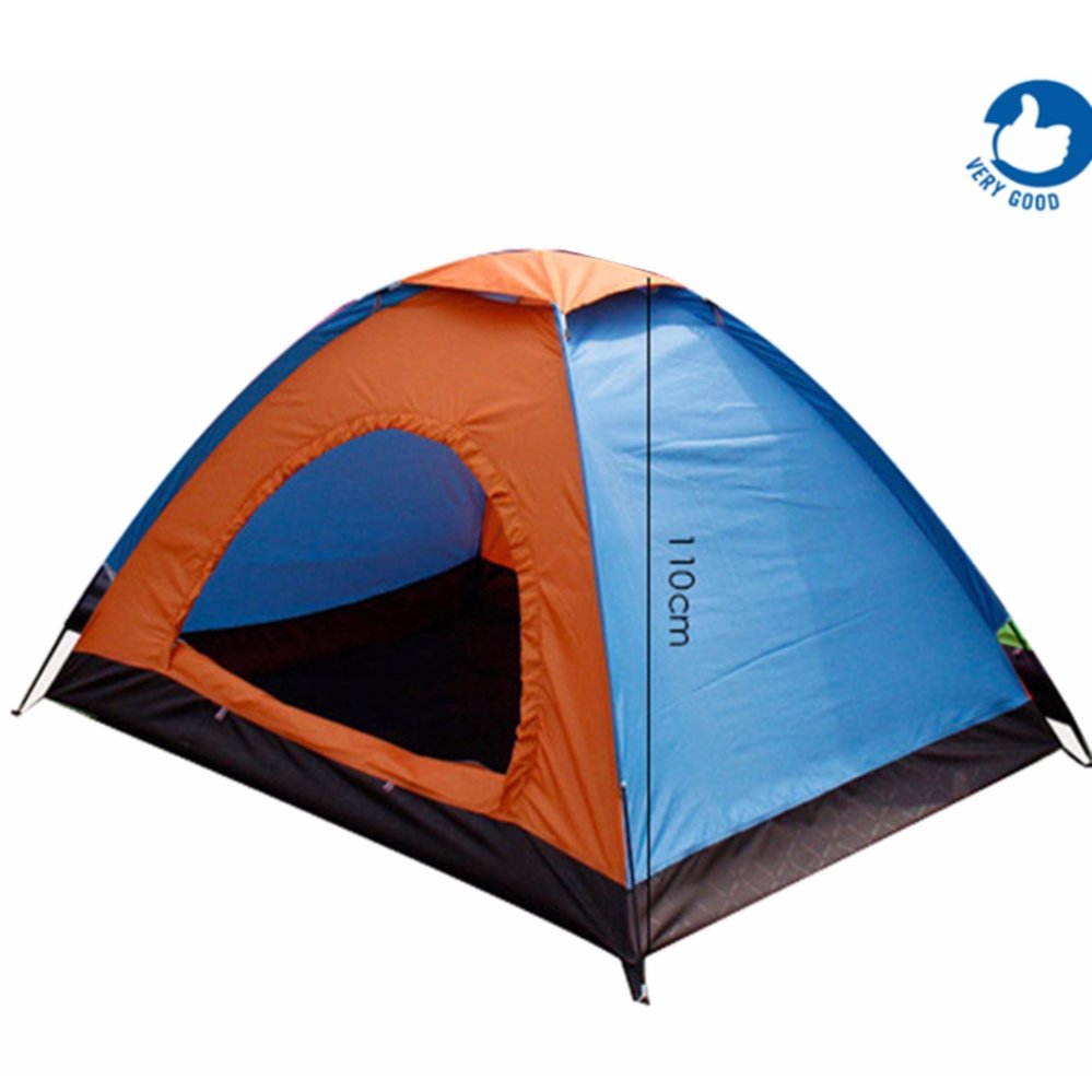 Lều phượt, cắm trại, picnic 2 -3 người 2 lớp cao cấp kích thước: 1m5 x 2m x 1m3 cửa lưới chống côn trùng VHT1157