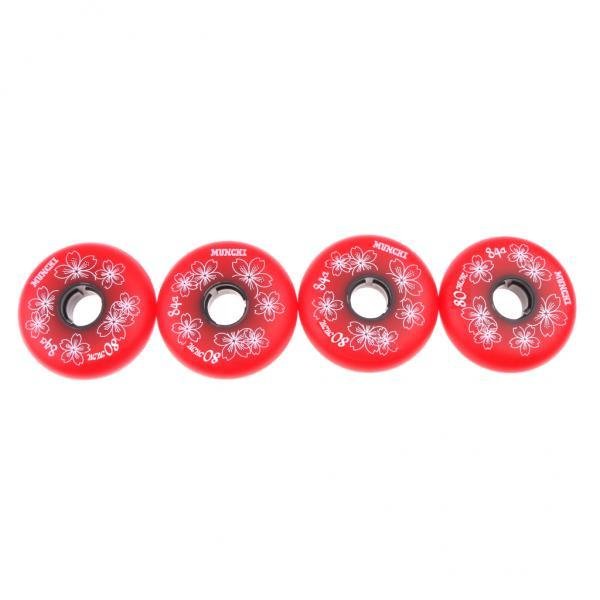 MagiDeal 4 Pieces Inline Roller Hockey Fitness Skate Replacement
Wheel 84A 80mm Red - intl