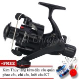 Máy câu cá Size 4000 KT-MC-B-CBX40 Black (*Kim Thủy) + Kèm Dây câu, Phao câu, Chì câu, Lưỡi câu