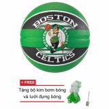 Quả bóng rổ Spalding NBA Team Boston Celtics  Outdoor size7 +  Tặng bộ kim bơm bóng và lưới đựng bóng