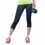 Quần tập thể thao nữ Donex Proning - Đen phối dạ quang