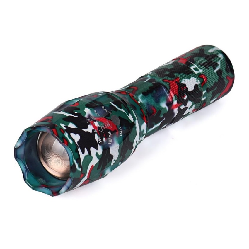 Super Bright X800 Tactical Flashlight LED Zoom Military Torch - intl