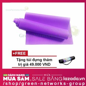 Thảm Tập Yoga Loại Cao Cấp Có Túi Đựng (Tím).  