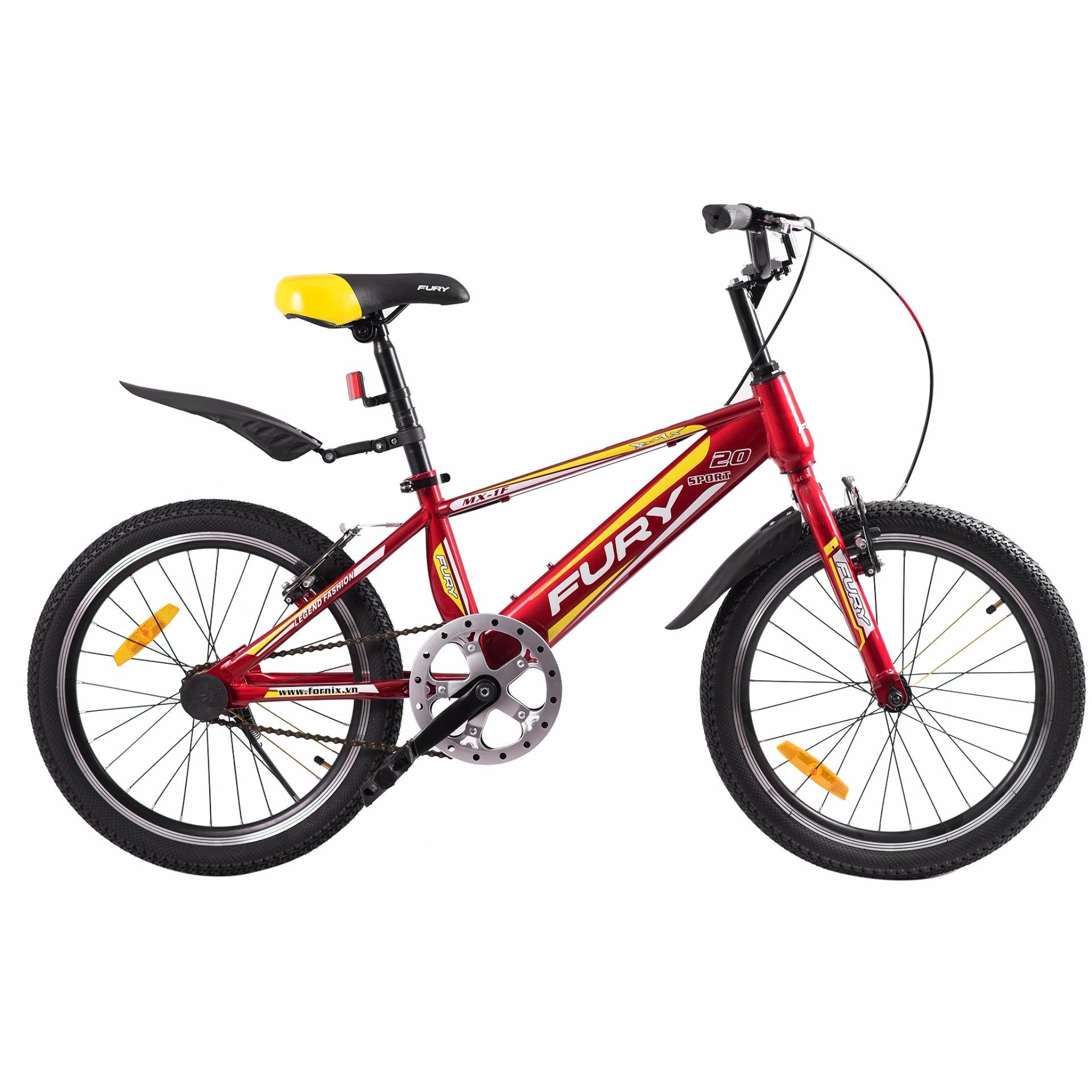 Xe đạp BMX, hiệu FURY, mã MX-1F ( đỏ vàng )