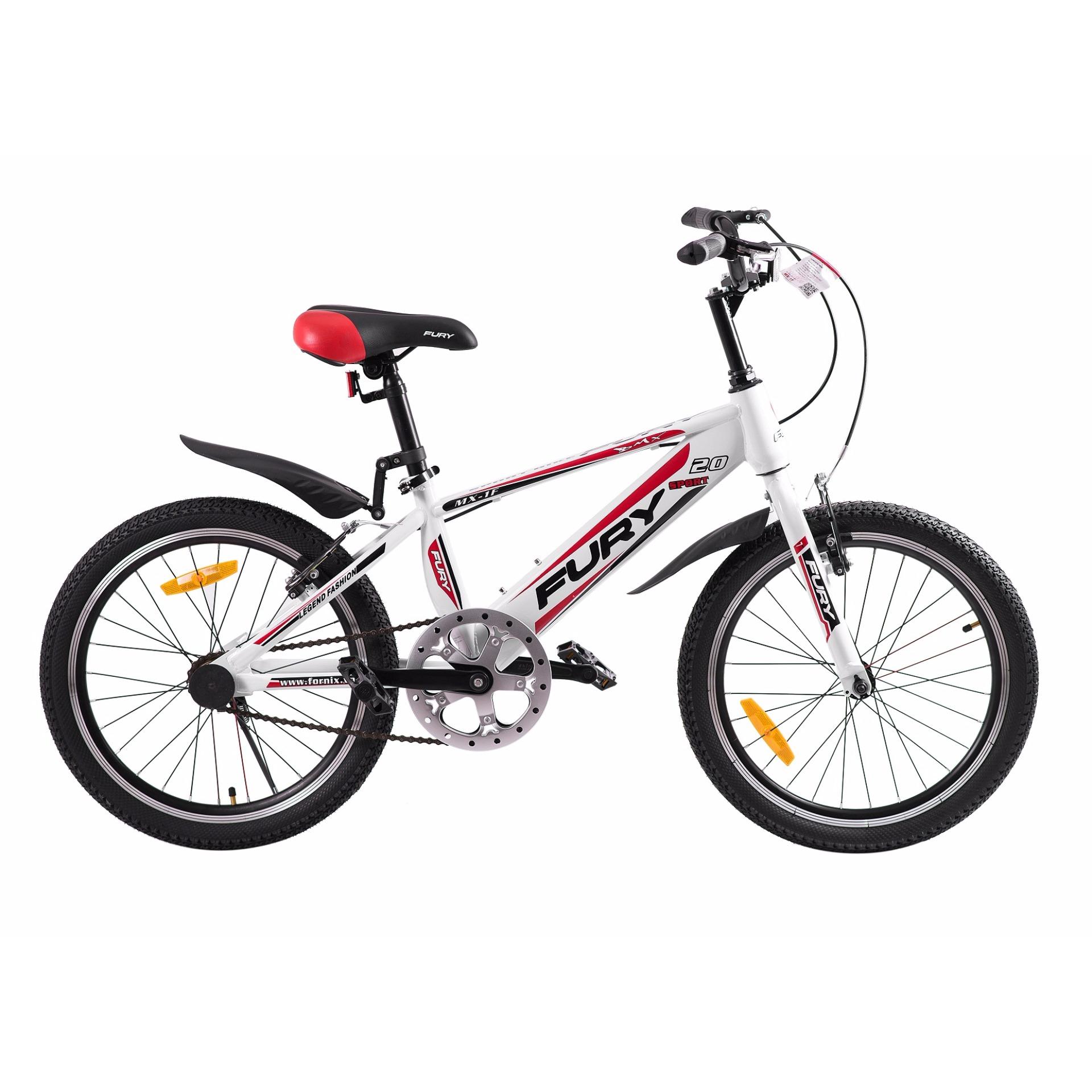 Xe đạp BMX, hiệu FURY, mã MX-1F ( trắng đỏ )