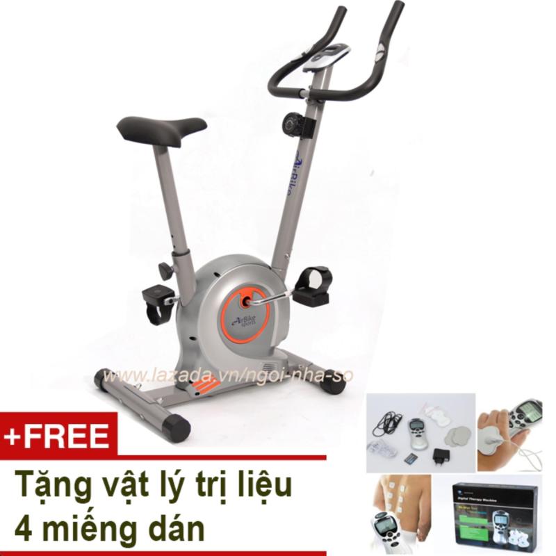 Bảng giá Xe đạp tập thể dục Air Bike AB-01 (Xám) + Tặng vật lý trị liệu 4 miếng dán