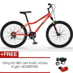 Xe đạp thể thao Jett Viper Red 2015 (Đỏ) + Tặng 1 bộ đèn Led trước và sau