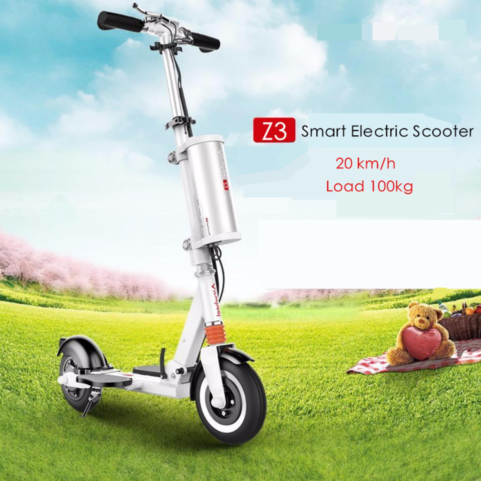 Xe scooter điện gấp siêu nhẹ Airwheel Z3 (trắng)