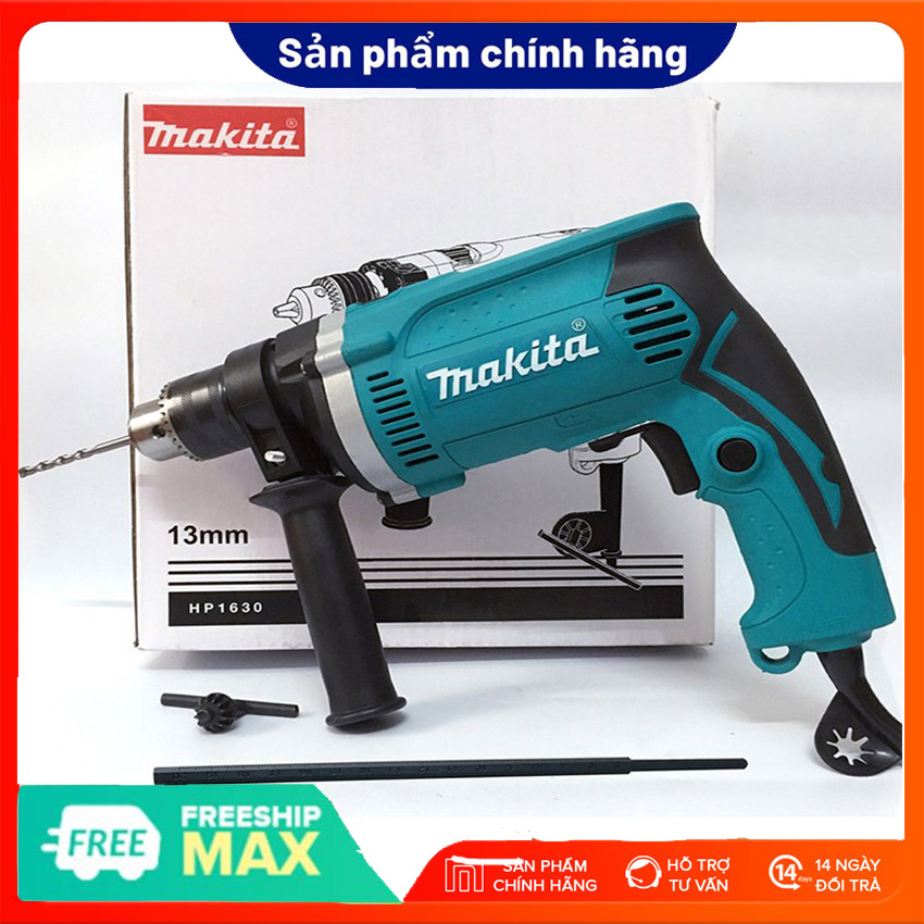 Máy khoan - máy khoan cầm tay chính hãng makita - máy khoan điện makita hp1630 công suất cực lớn 1200w - lõi đồng 100% - khoan búa - khoan tường - máy đục bê tông - máy khoan gỗ - máy khoan sắt - bảo hành toàn quốc