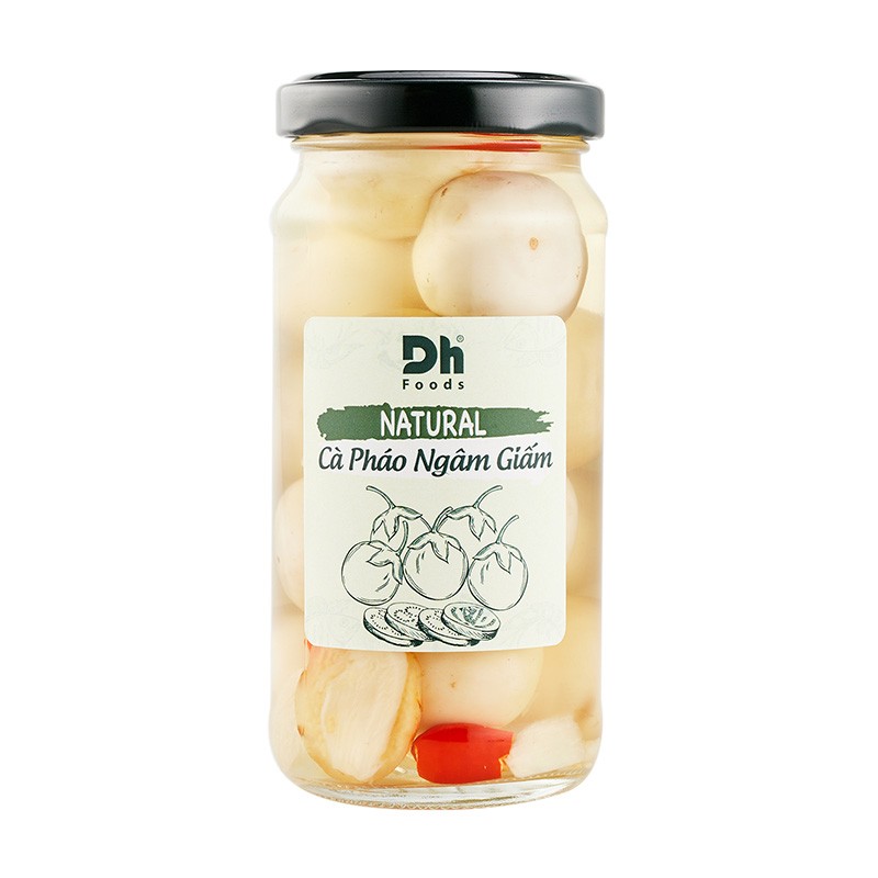Natural cà pháo ngâm giấm