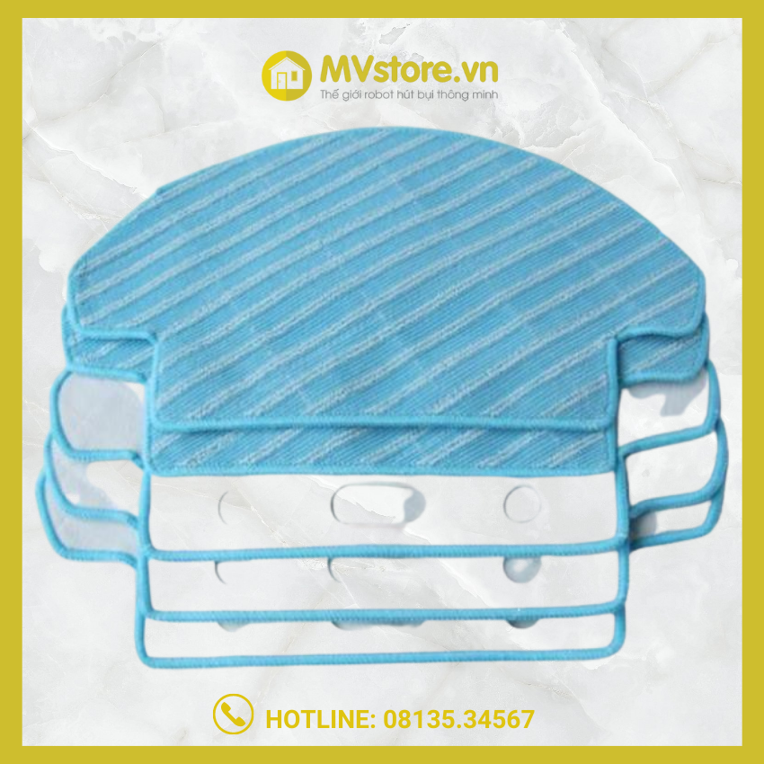 Giẻ lau khăn lau thay thế Robot hút bụi lau nhà Ecovacs Deebot DL33/DL35/DG800/DG801