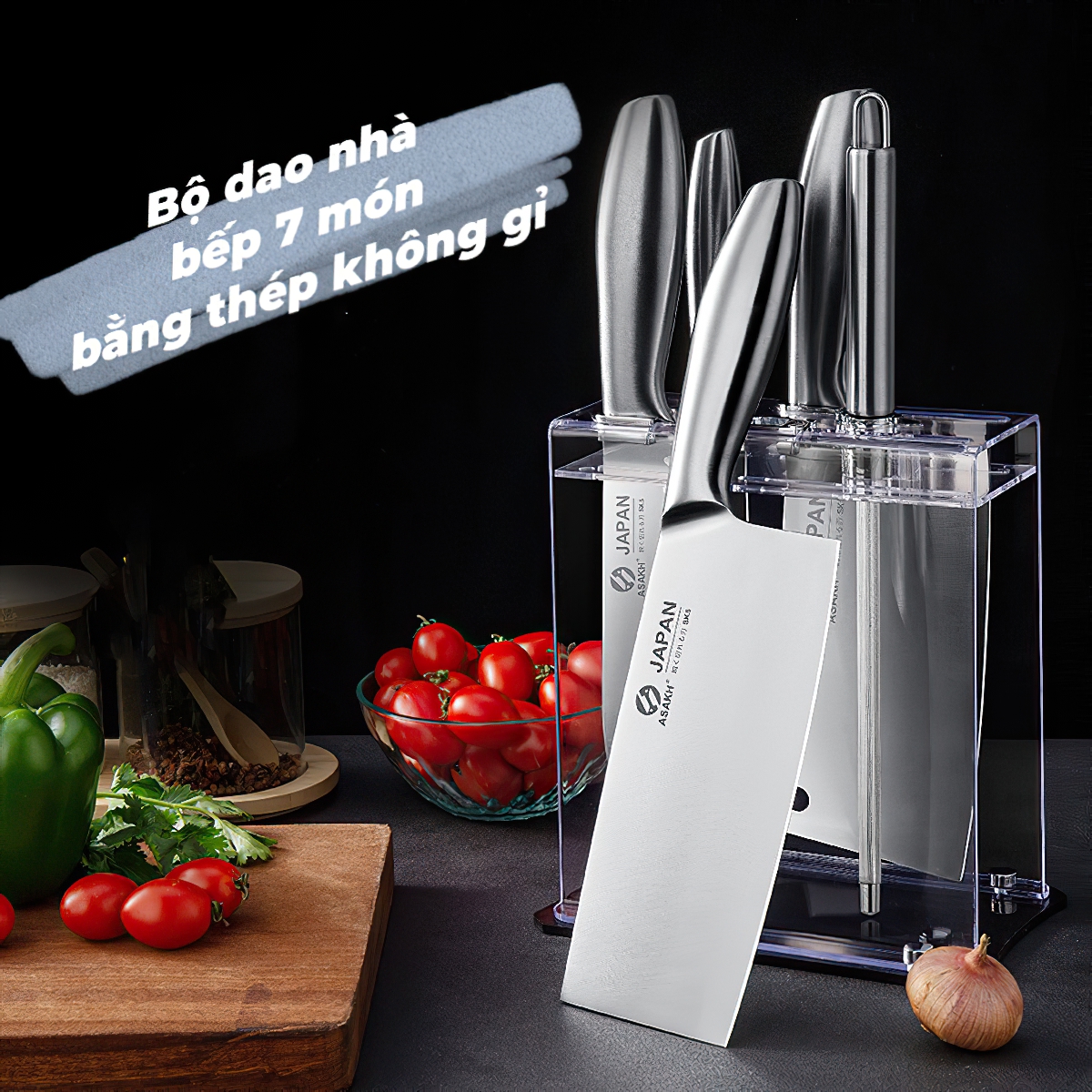 Bộ dao 7 món master japan thép cao cấp