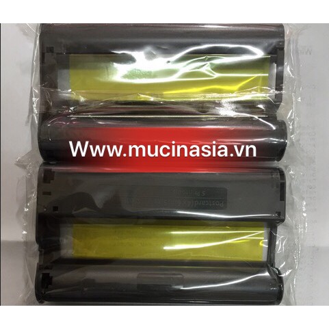 Băng mực và giấy in canon kp108 sử dụng cho máy in ảnh canon selphy cp820, cp910, cp1000, cp1200, cp1300