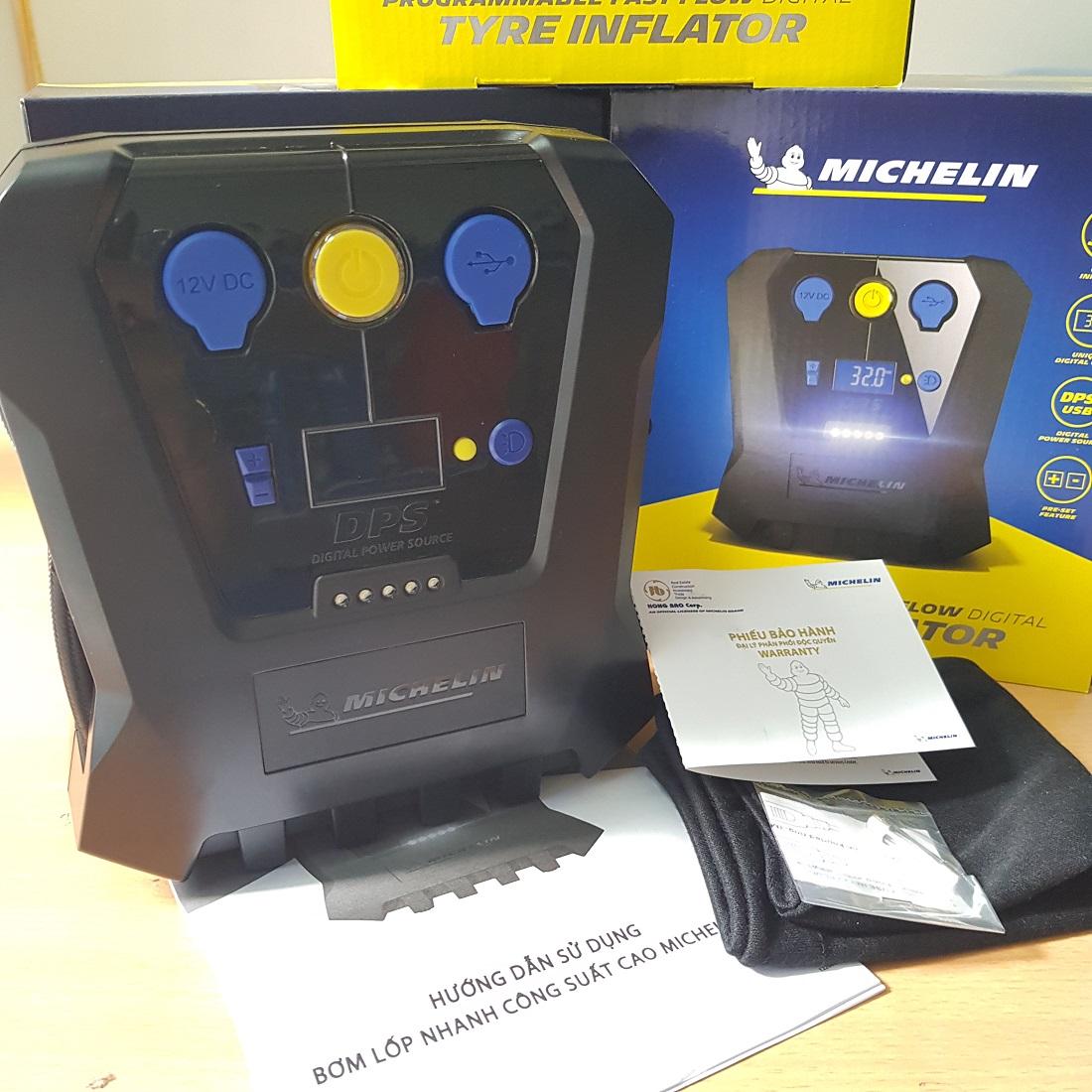 Bơm lốp tự ngắt Michelin 12266 Model mới - BH 12 tháng