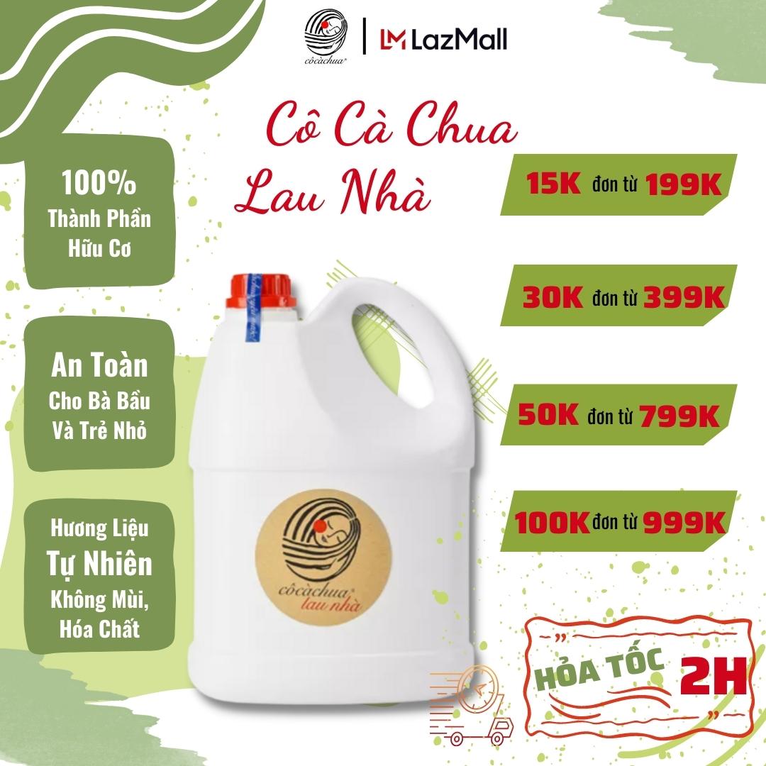 Nước lau sàn cô cà chua yêu nước thơm mát diệt khuẩn 4l