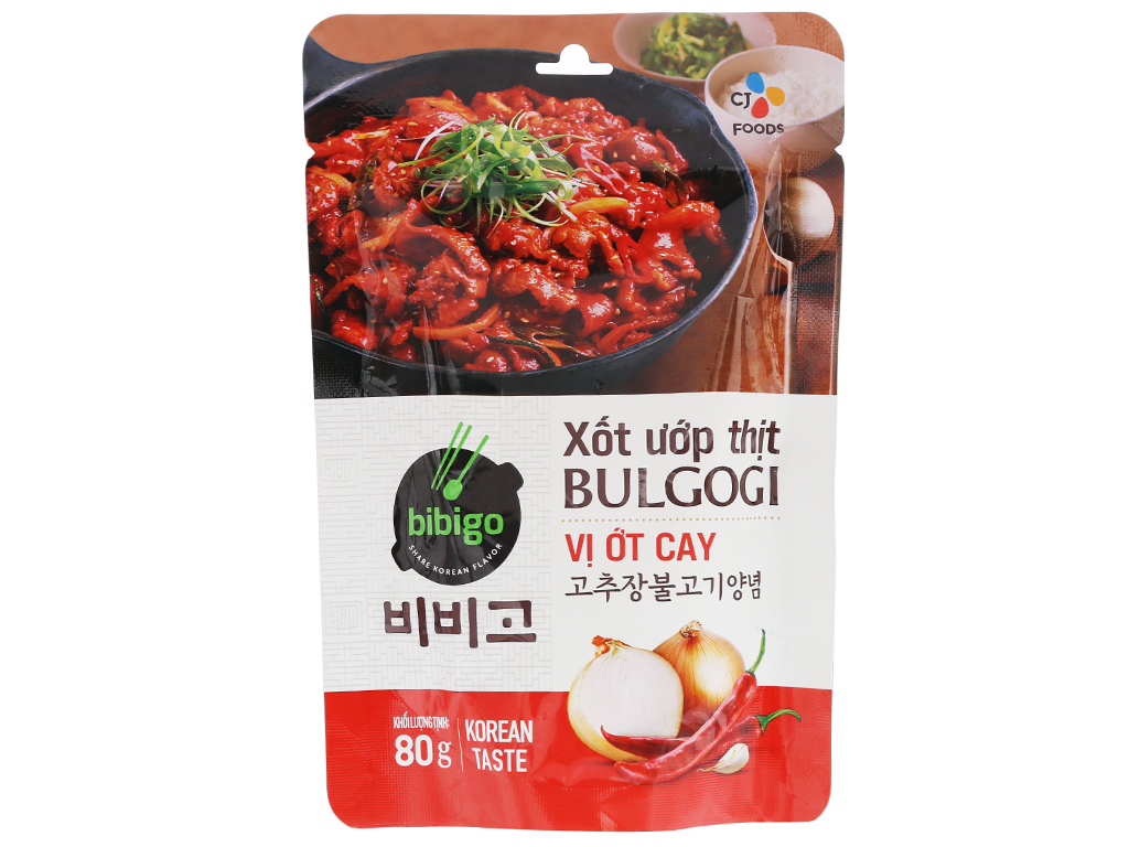 Thương hiệu CJ Hàn Quốc: Sốt / Xốt ướp thịt Bulgogi - vị ớt cay