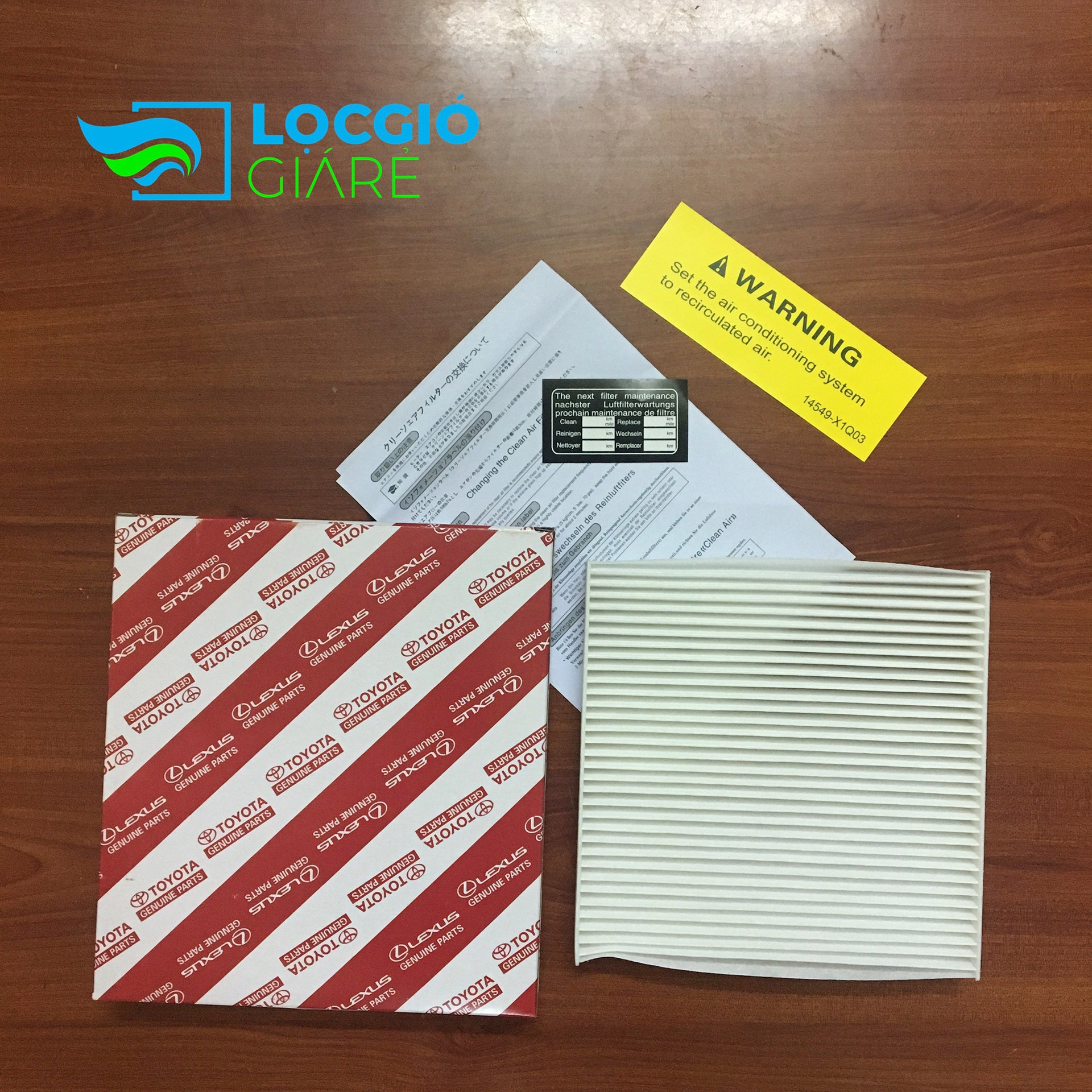 Lọc gió điều hoà Wigo, RUSH Toyota