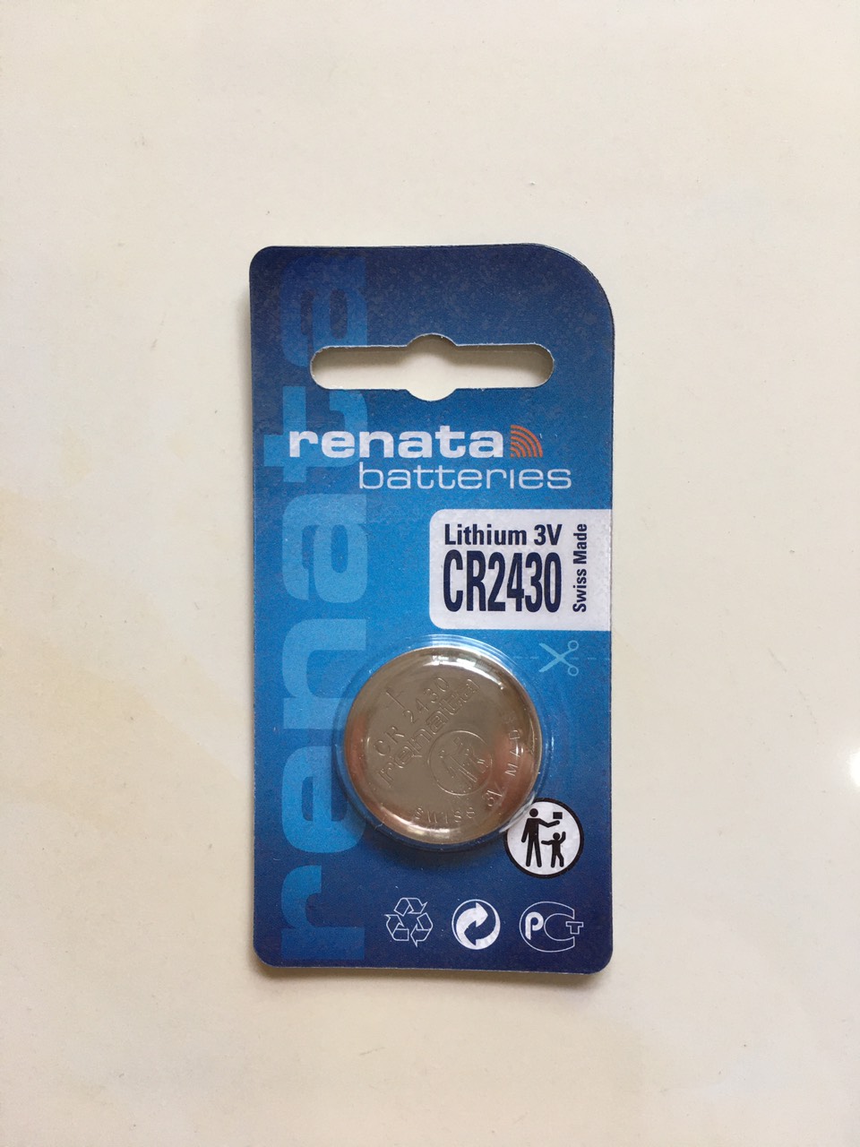 [HCM]Vỉ 1 viên pin Renata CR2430 2430 3V Lithium Made in SWISS
