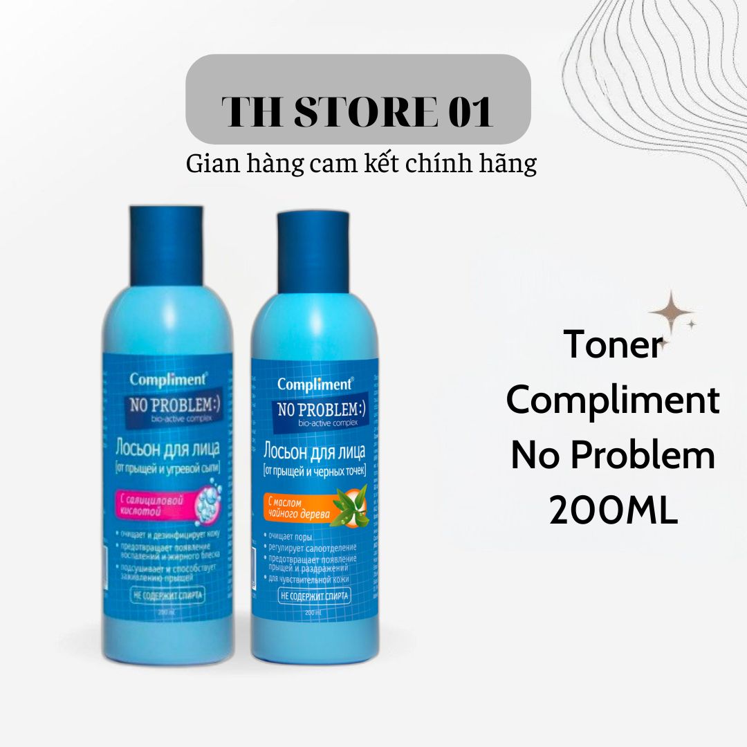 [CHÍNH HÃNG] Toner Compliment No Problem 200ML_ 1 Bước dưỡng da không thể thiếu