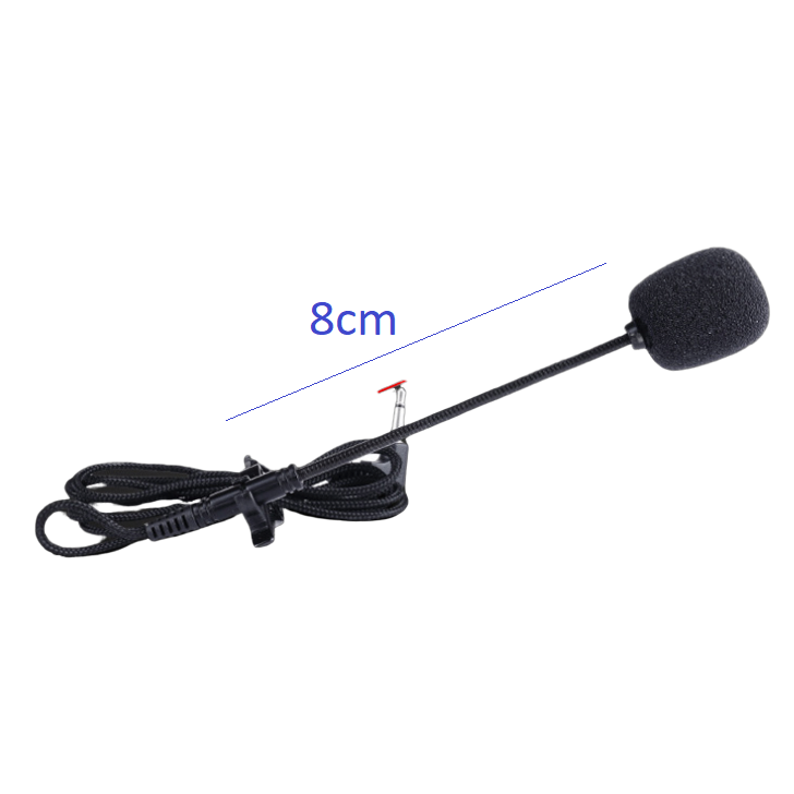 Micro cài áo đầu mic dài dễ điều chỉnh, cắm loa trợ giảng, máy tính