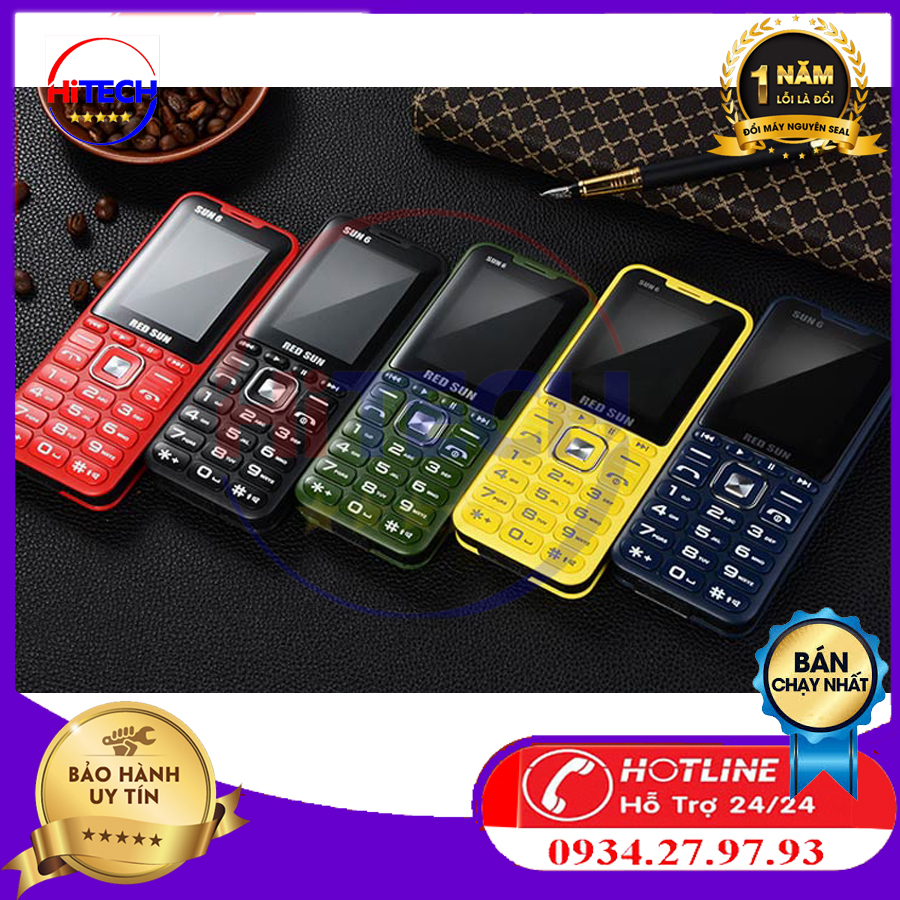 Điện thoại 4 sim 4 sóng Red Sun 6 loa to pin khủng GIÁ RẺ CHẤT LƯỢNG UY TÍN