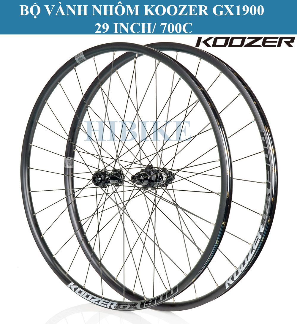 Bộ Vành Nhôm Koozer GX1900 – 700C/29INCH Bộ Bánh Xe Đạp Size 700c Và 29Inch