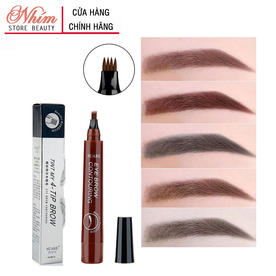 [HCM][Chính hãng] Bút chì kẻ mày phẩy sợi 4D Suake - chì kẻ lông mày phẩy sợi thêu tự nhiên-kháng nước lâu trôi - Nội địa Trung