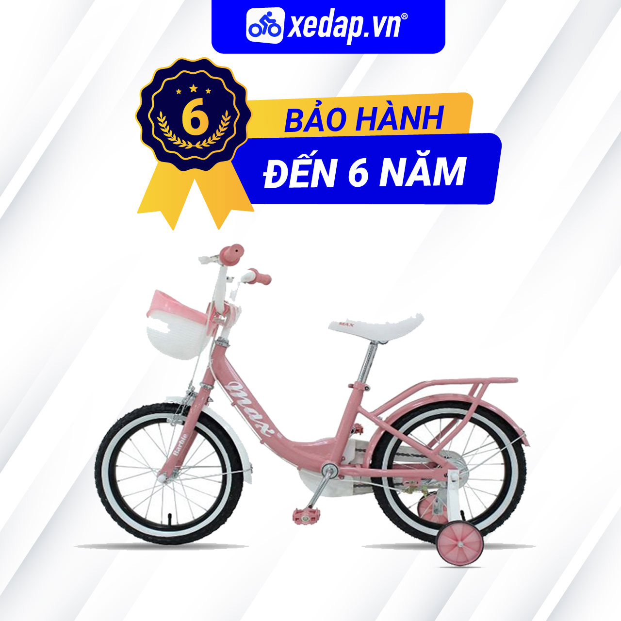 [FREESHIP] Xe Đạp Trẻ Em Giá Rẻ Youth Max Bike Barbie – Bánh 16 Inches – 2022