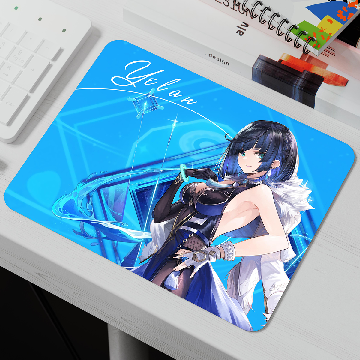 Miếng lót chuột, bàn di chuột, mousepad mẫu nhân vật Yelan Genshin Impact