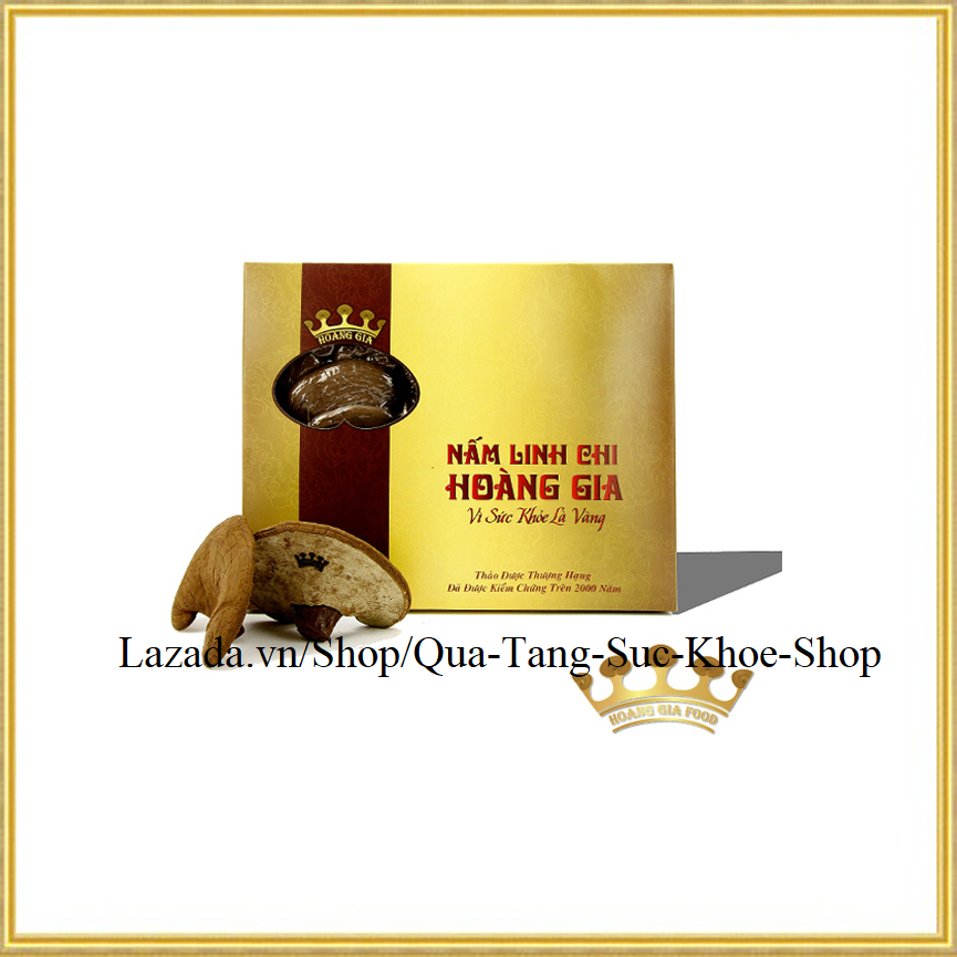 Nấm linh chi đỏ hoàng gia phổ thông hộp 500g i nguyên tai