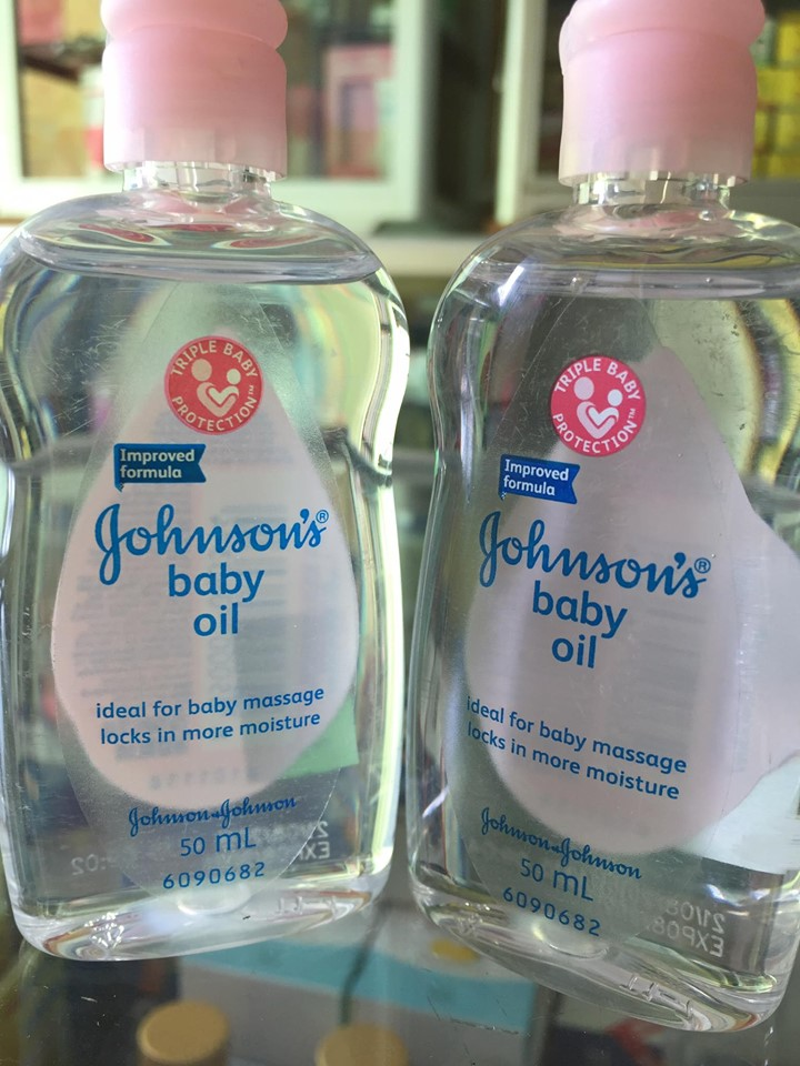dầu massage johnson baby oil 50ml 1