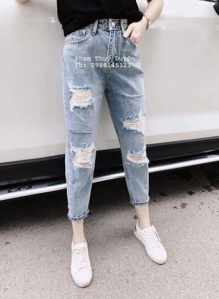 QUẦN BAGGY JEAN NỮ THỜI TRANG JULYSHOP94 MS887
