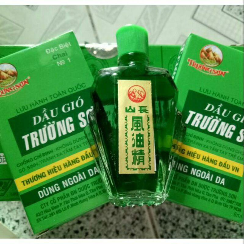 Dầu gió trường sơn thiên thảo xanh