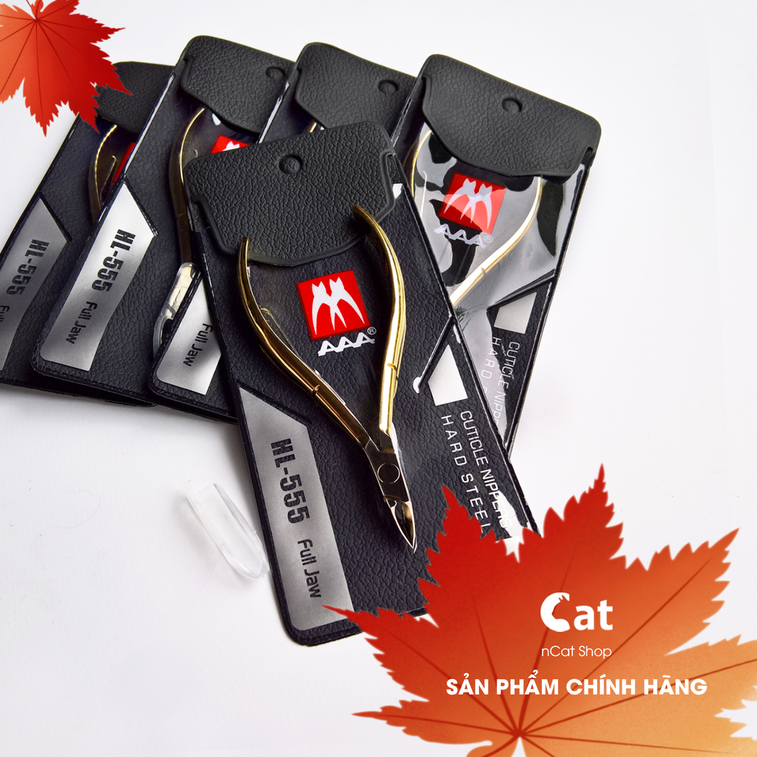 Kềm aaa hl555 - combo 5 cây - kềm cắt da mạ vàng