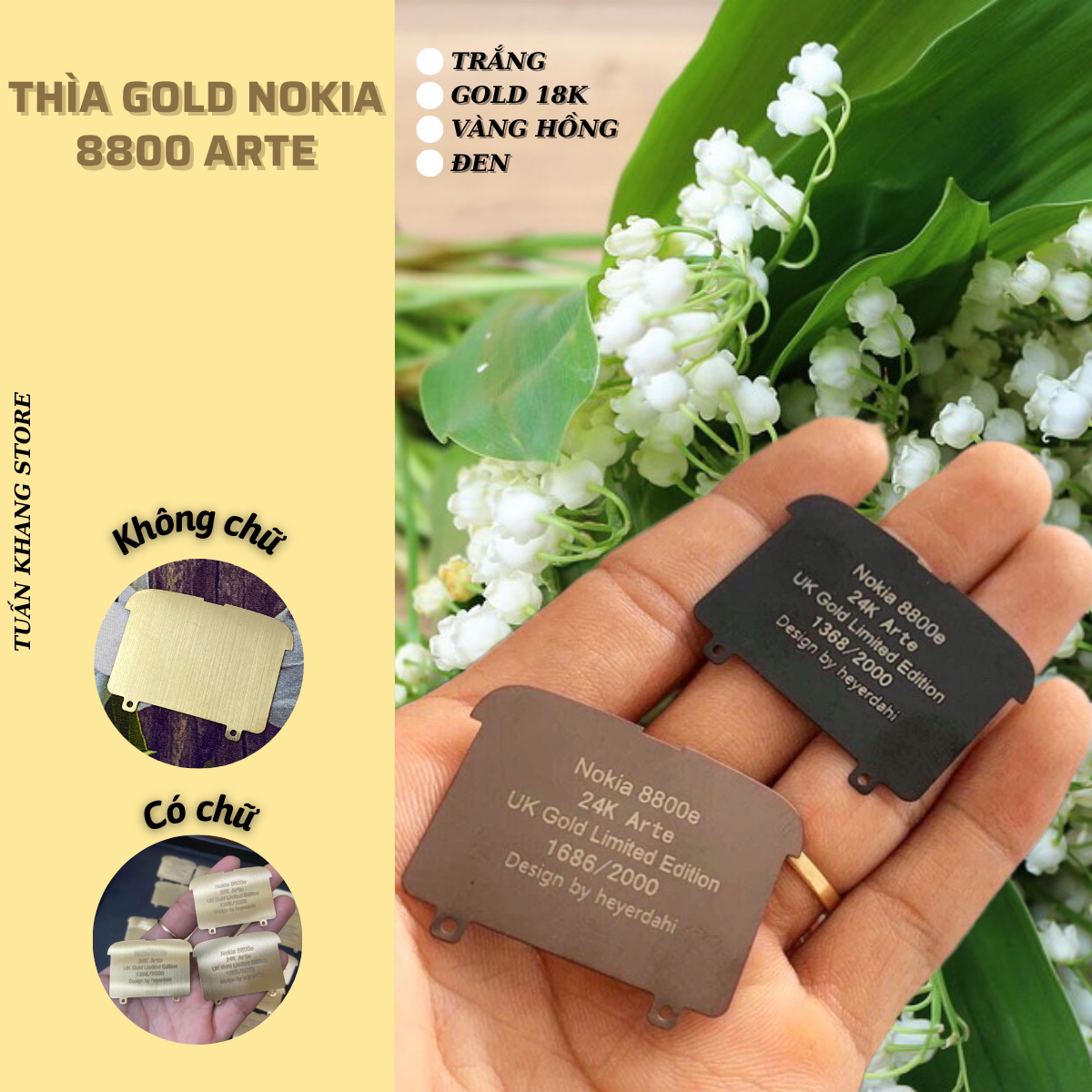 Thìa điện thoại nokia 8800 arte