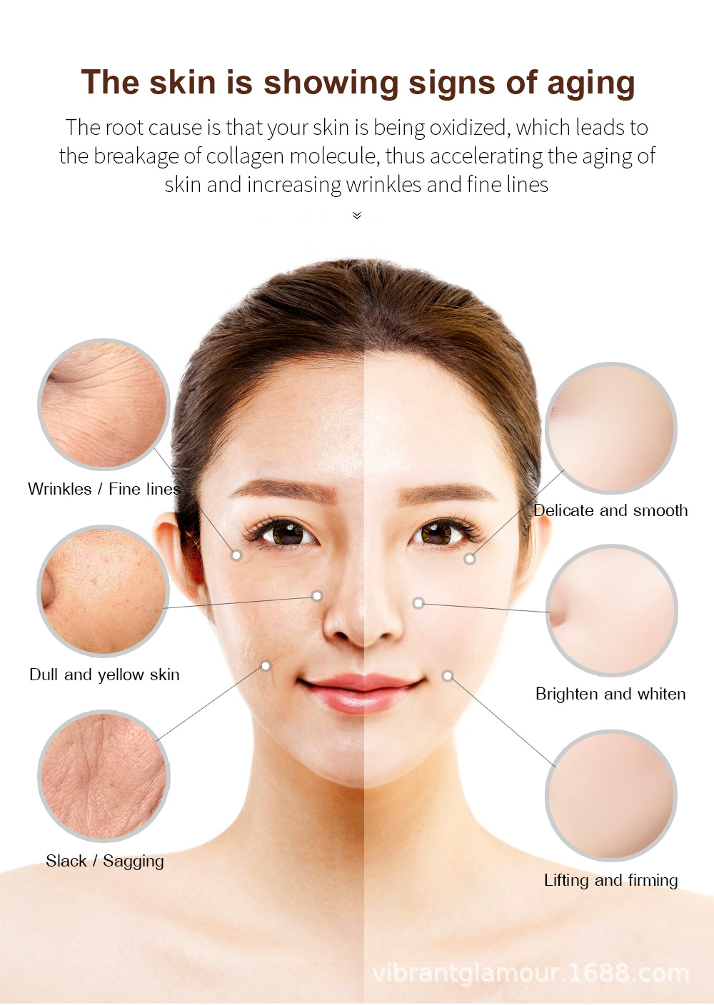 [hcm]vibrant glamour kem retinol dưỡng ẩm cấp nước chống lão hóa loại bỏ nếp nhăn moisturizing anti-aging wrinkle 3