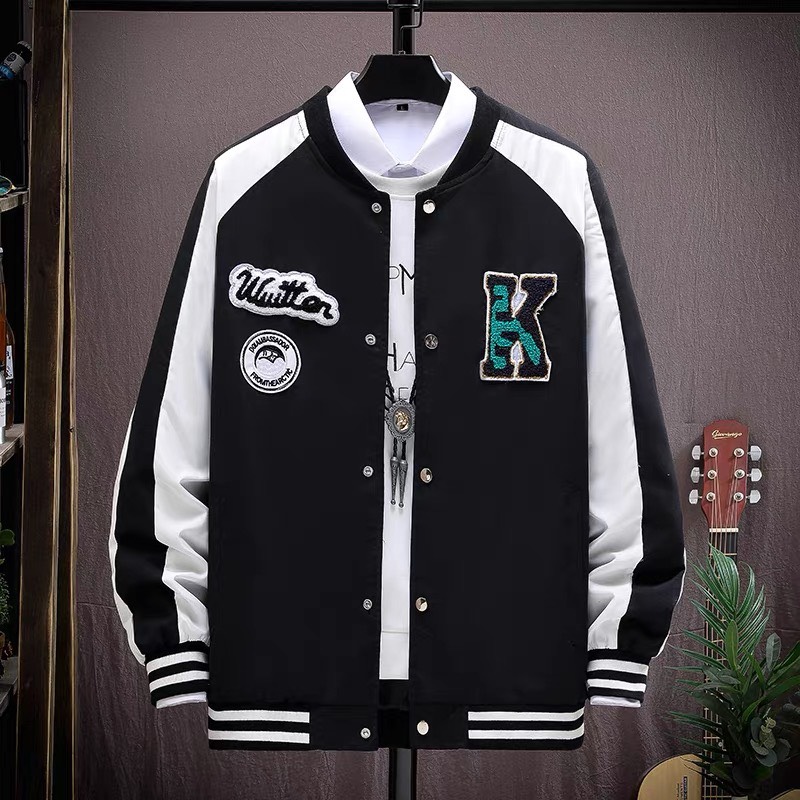 Áo Khoác Nỉ Bomber Nam Nữ Form Rộng Thêu Chữ K Siêu Chất Siêu Ngầu Hot Trend Phong Cách Hàn 2022 TNM3