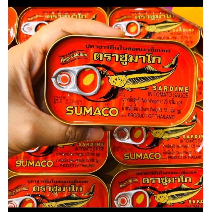 ￼Một hộp cá mòi/ cá sốt cà SUMACO Thái Lan hộp 125g