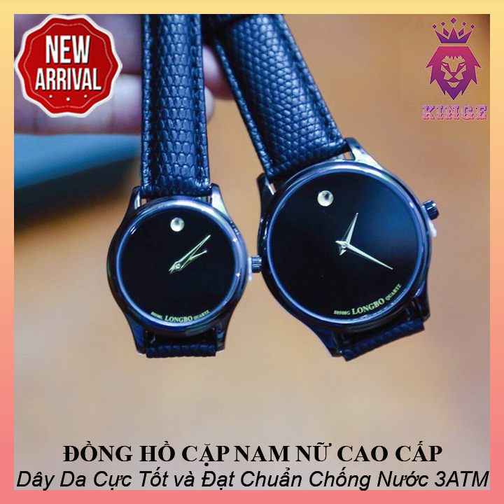[HCM][HÀNG CAO CẤP] Đồng Hồ Cặp Nam Nữ LONGBO Thời Trang Cao Cấp - Dây Da Rắn Mềm - Đạt Chuẩn Chống Nước 3ATM - Hộp Hãng + Tặng Kèm Pin Dự Phòng
