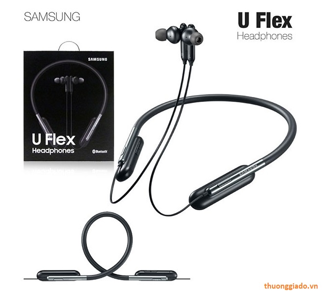 Tai nghe bluetooth Không dây đeo cổ U Flex Chống Ồn thể thao nhét tai Có Micro Chống Rơi Cao Cấp Pin Trâu Bass Mạnh