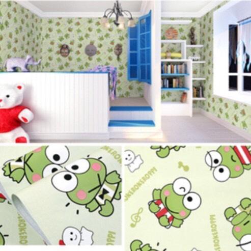 Cuộn 5M decal giấy dán tường - ếch xanh