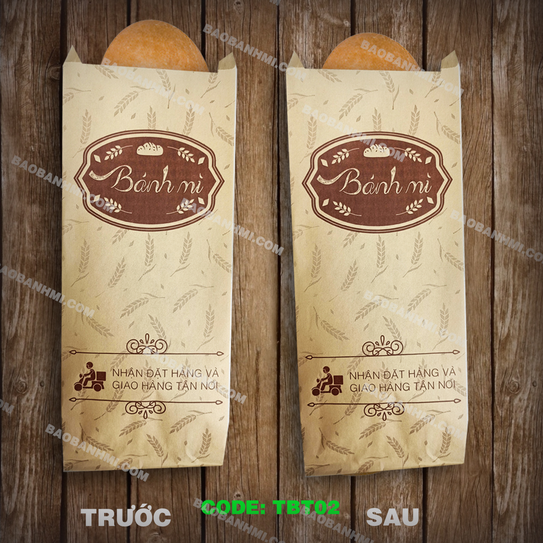Túi và Bao bánh mì Tây Âu - Kraft TBT02