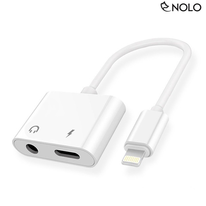 rẻ rẻ Cáp Chuyển Đổi Tai Nghe 3.5mm 2 Trong 1 Vừa Sạc Vừa Cắm Tai Nghe Cổng Lighning Và Jack 3.5 Dành Cho Iphone