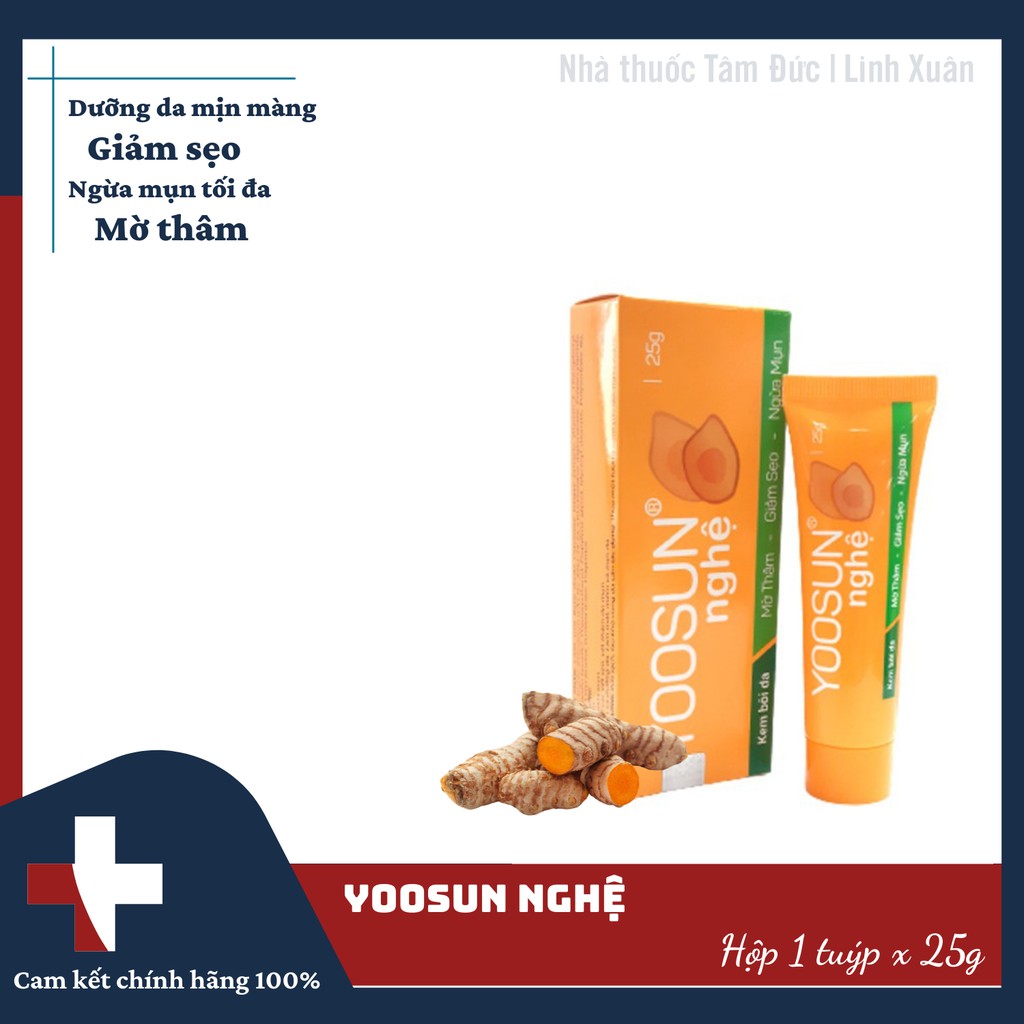 Kem bôi da yoosun nghệ 25g - ngừa mụn, ngừa thâm