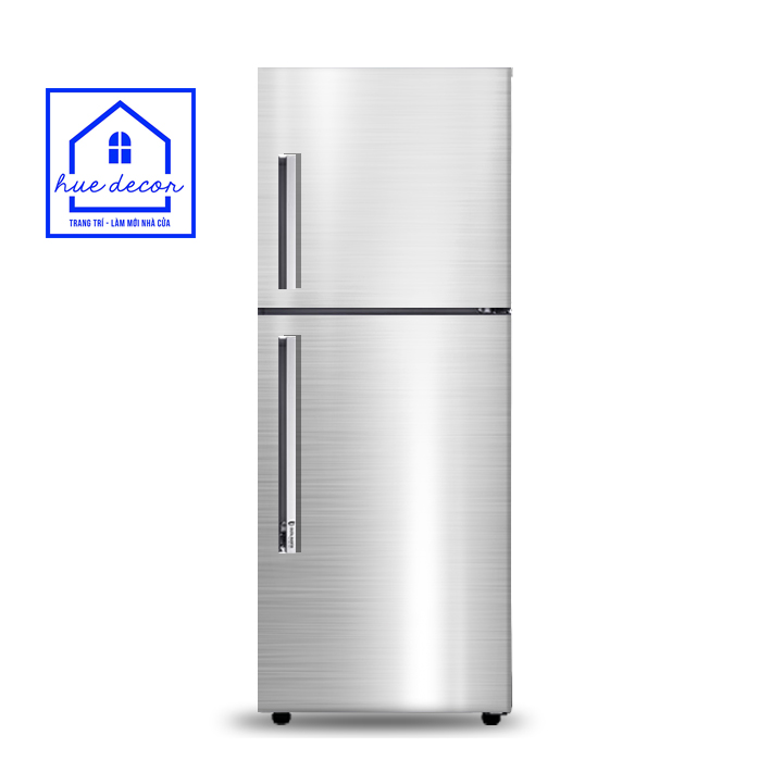 Miếng dán tủ lạnh chất liệu decal màu inox đơn giản, sang trọng , chống nước siêu bền