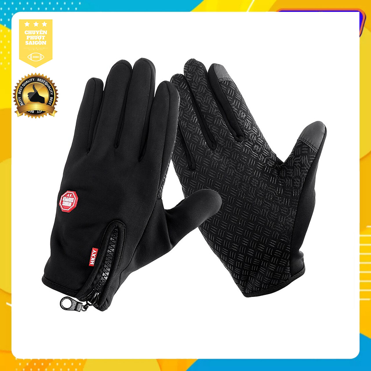 [HCM]GĂNG TAY CẢM ỨNG CHỐNG NƯỚC WINDS STOPPER DÀI NGÓN