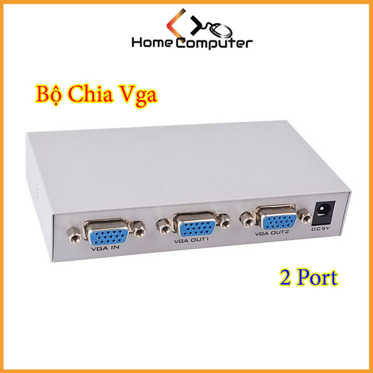Bộ chia VGA 1 ra 2, 1ra 4, 1 ra 8 hàng chuẩn chất lượng.Bảo hành 6 tháng - Home Computer