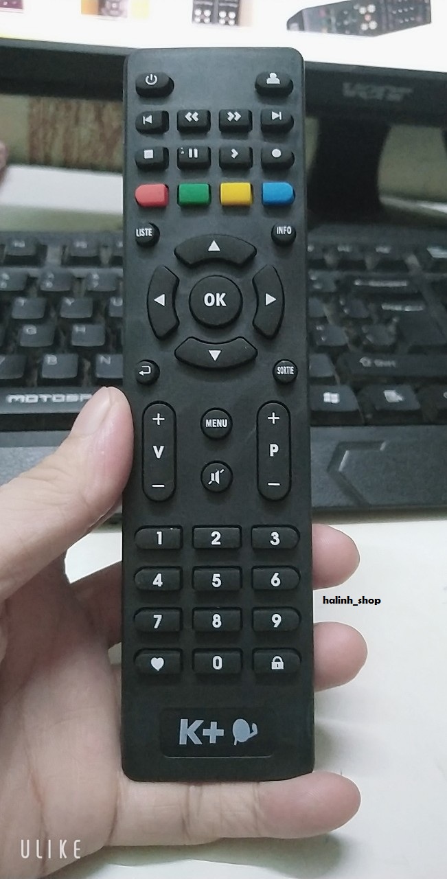 [HCM]Điều khiển-Remote Đầu thu K+ HD Chảo mẫu mới nhất 2019 - Điều khiển-Remote k+